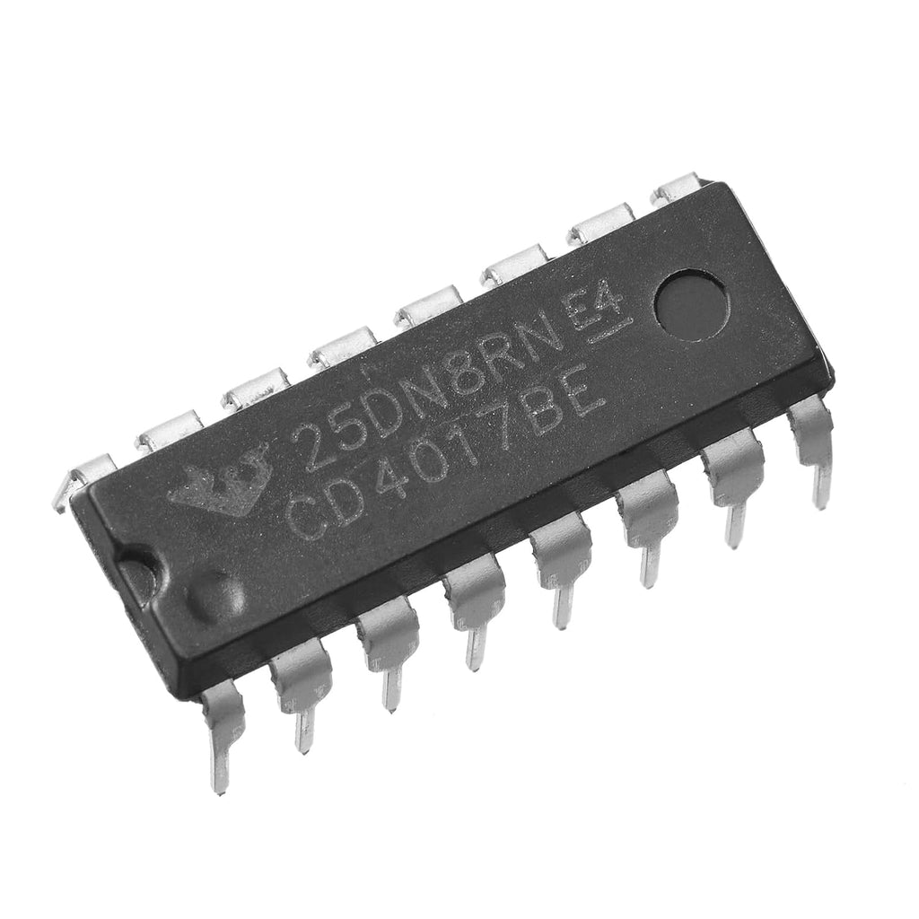10pcs CD4017BE CMOS 10 Decoded Output Counter Divider,DIP-16.