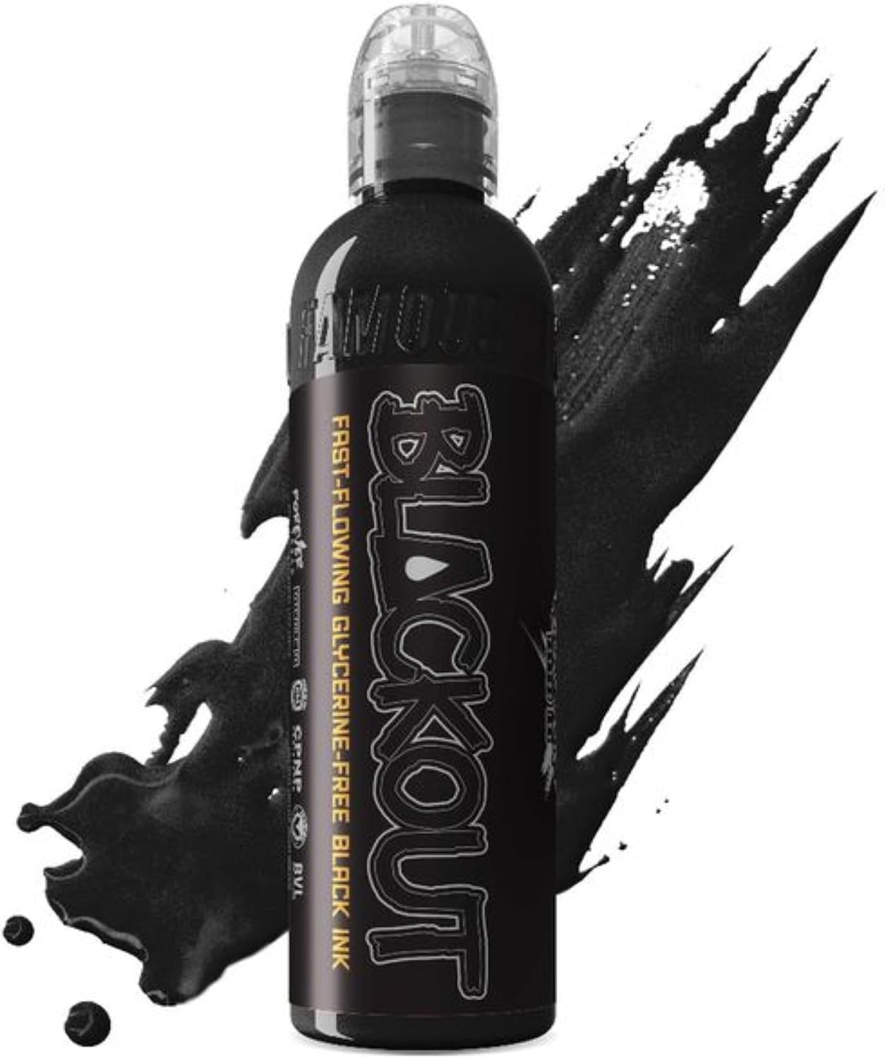 World Famous Blackout Black Tattoo Ink - Ultra-Thin, Long Lasting Black Ink for Lining, Shading & Permanent Makeup