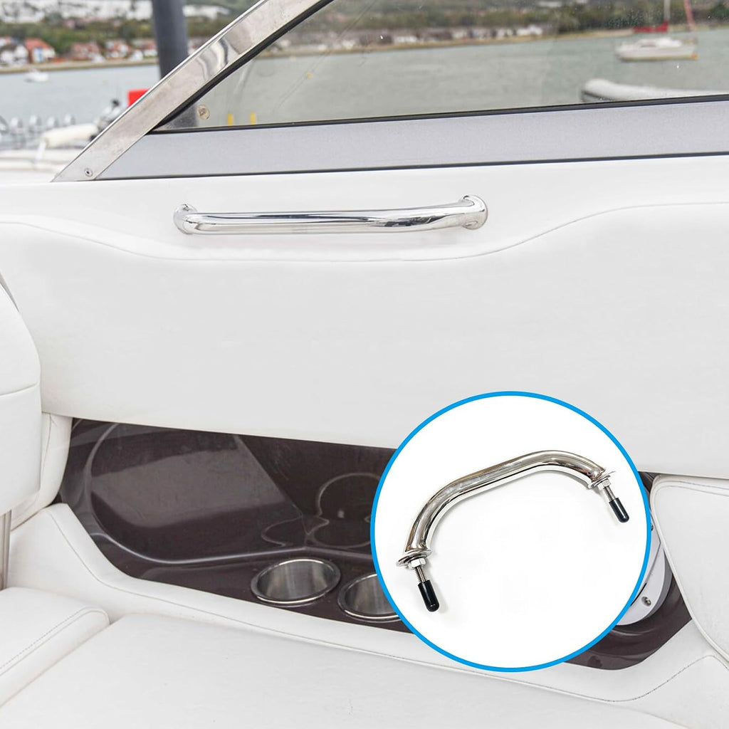 9 Inch Stainless Steel Handle Grab Handrail Grip, Marine Boat Hardware for Multipurpose (1 PCS)