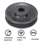 uxcell BK40-3/4 V-Belt Sheave 3/4" Bore, 3.95" OD, Single Groove Web Sheave