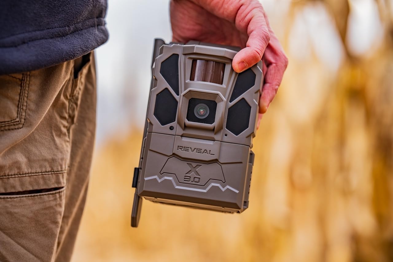 Reveal X 3.0 Cellular Trail Camera, Night Vision, Waterproof | 4K photo, 1080p video; auto-connect multi-carrier LTE;