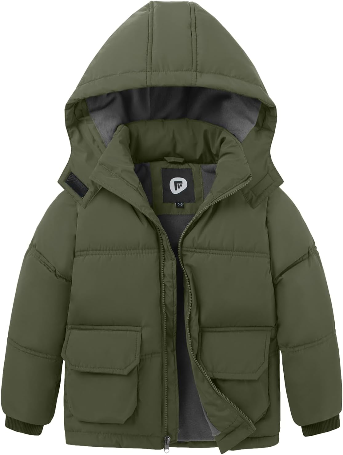 Boys Winter Coat Boys' Thick Puffer Jackets with Removable Hood Warm Quilted Coats Big Boys