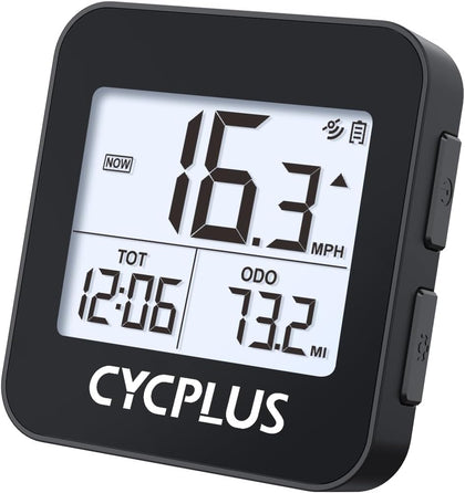 Wireless GPS Bike Computer G1, 70g, 2.0" Screen, IPX6, 1200mAh | Pocket-Size, Bicycle Speedometer Odometer with