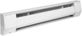 Electric 6K2412BW K Series Baseboard Heater, 6' / 1500-1125W / 277-240V, Bright White