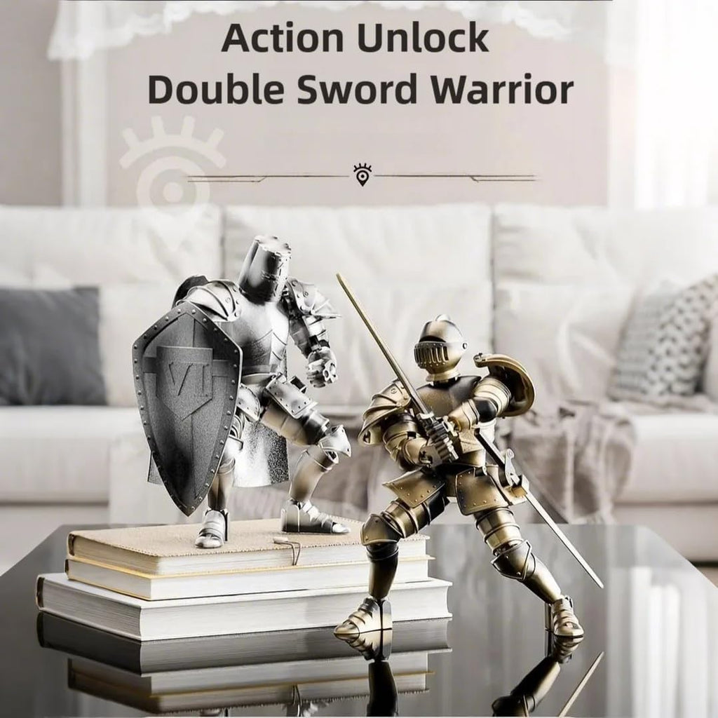 Medieval Action Figures,Knight Armor Action Figure,Multi-Jointed Movable Robot Mannequin T13,Dummy 13 Action