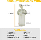 0397715 Inline Fuel Filter for Evinrude Johnson Outboard VRO Pump
