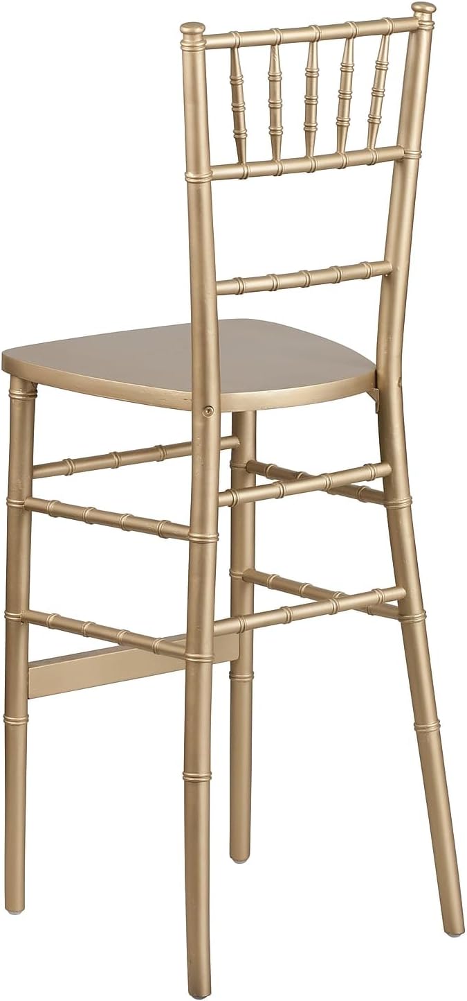 Hercules Wood Chiavari Chair, Gold, 2-Pack