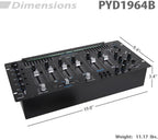 6 Channel Mixer DJ Controller with Bluetooth, Professional Sound Digital Mixing System with LED Illumination, Slider