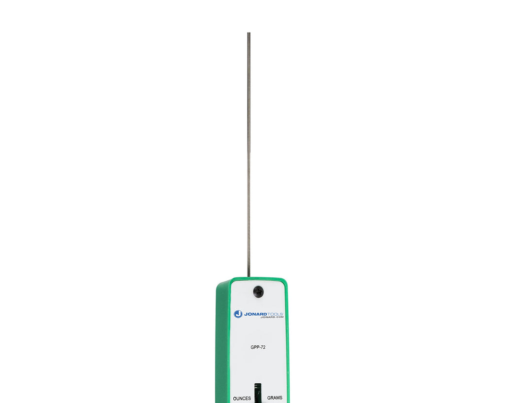 Jonard Tools GPP-72 Polystyrene Push Pull Precision Force Gauge, 0-72oz, 0-2025 Graduation, +/- 1 Accuracy
