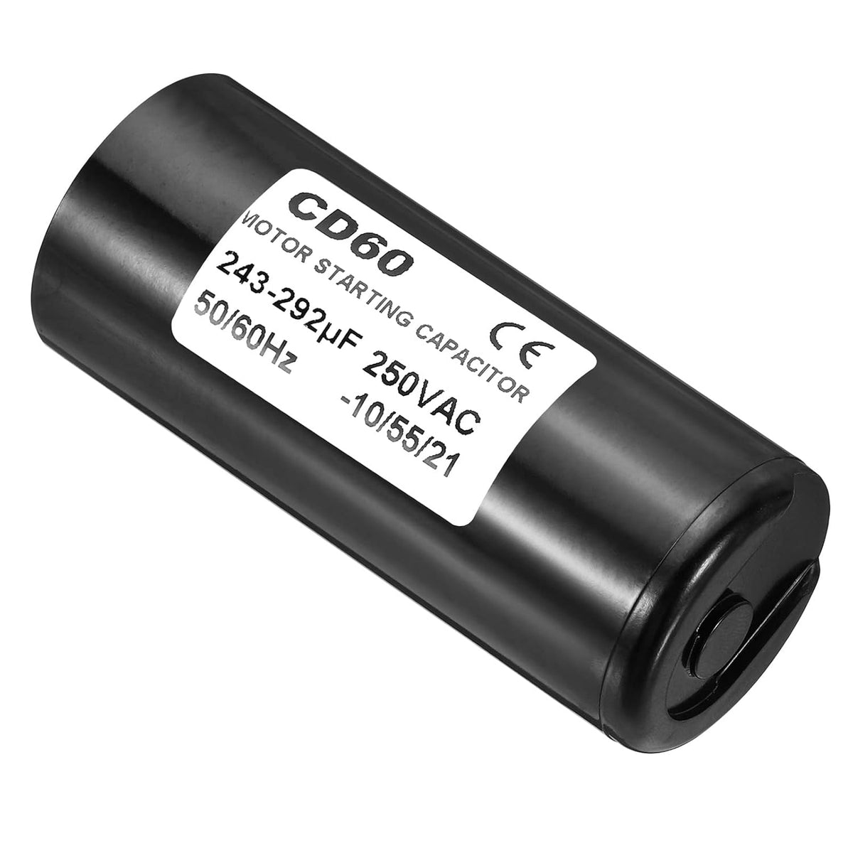 PATIKIL CD60 Motor Start Capacitor, 243-292uF/Mfd 250VAC 50/60Hz, Round, Polypropylene, Capacitor