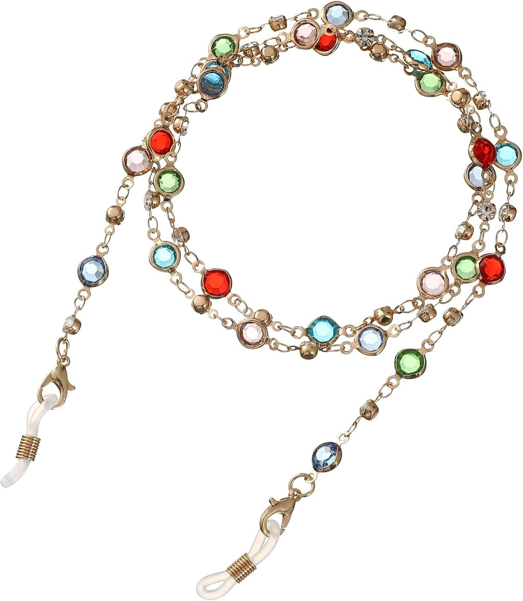 Eyeglasses Chain Holder, Beaded Neck Cord for Reading Glasses and Sunglasses, Women and Girls