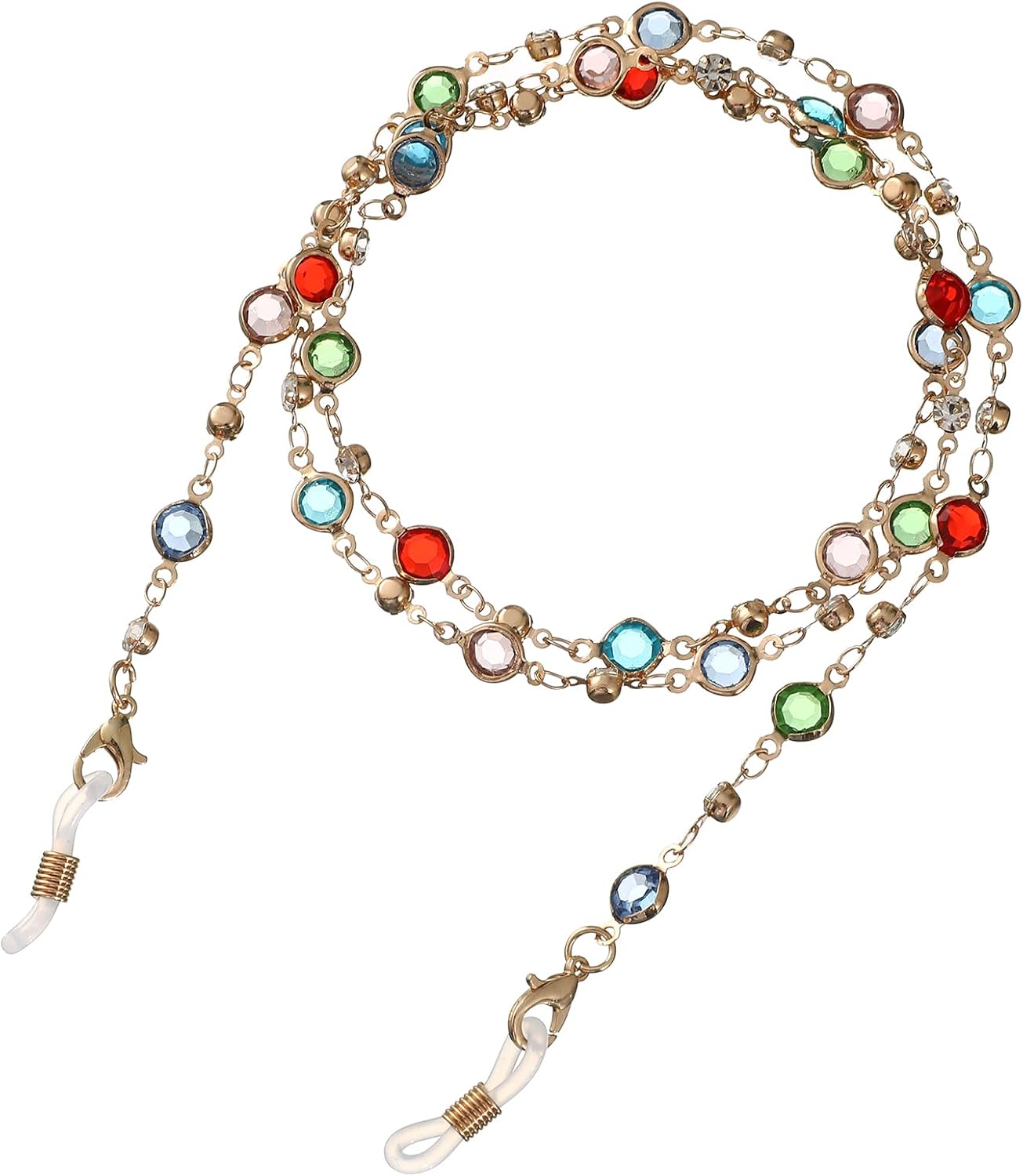 Eyeglasses Chain Holder, Beaded Neck Cord for Reading Glasses and Sunglasses, Women and Girls