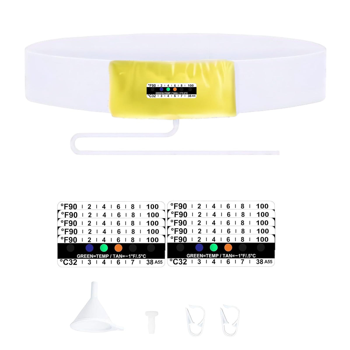 Urine Test Kit with Hidden Belt, Refillable 2-4 oz Sample Bag