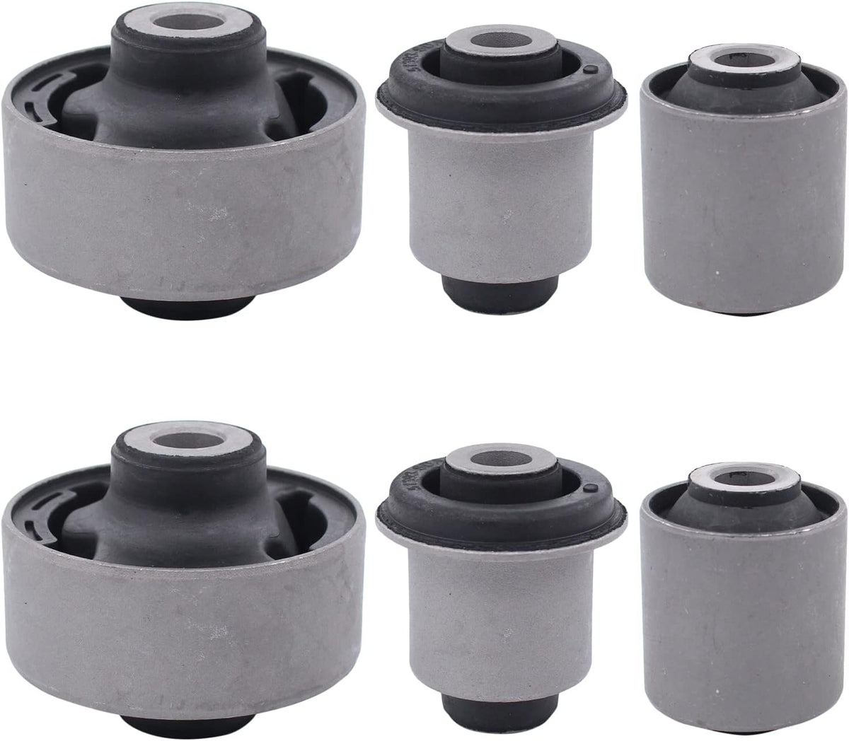 NewYall Front Lower Inner and Outer Suspension Control Arm Bushing Kit