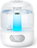 3L Humidifiers for Bedroom, 30H Runtime, 26 dB Quiet, New Edition | Easy to Refill & Clean, Precise Humidity Control