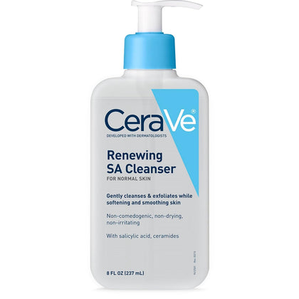 Renewing Salicylic Acid Cleanser, Formulated With Hyaluronic Acid, Niacinamide, & Ceramides, Gentle BHA Exfoliating