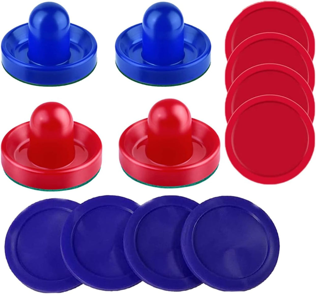 Air Hockey Pushers and Pucks - Air Hockey Paddles and Goal Handles Replacement Accessories for Game Tables (4