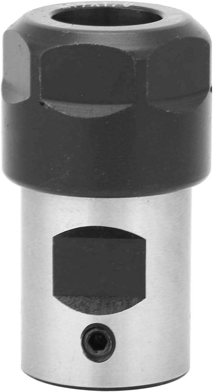 Yunseity ER16 Collet Block Chuck Holder, Spiral Linear Thread, for Lathes, Drilling, Milling, Boring Machines, with Smooth, for Spindle Motor Shaft Clamping (Yunseityouehb37cg9-02)