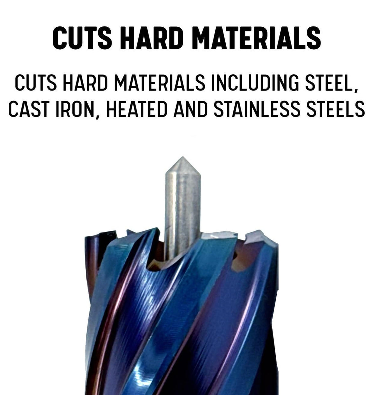 Drill America 5/8" X 2" NACO (Nano-Composite) Coated Blue Annular Cutter, ANC Series