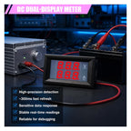 GNHTVL 2PCS 0.28" Digital Voltmeter Ammeter, DC 0-100V 10A Volt Amp Meter
