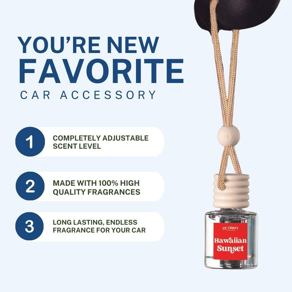 CANDECraftCo 2 Pack Hanging Car Air Freshener Diffuser for Essential Oils