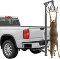 Truck Hitch Game Hoist Complete Kit with Winch and Gambrel, 600 lb Capacity - Heavy-Duty Deer Hoist Hunting Game