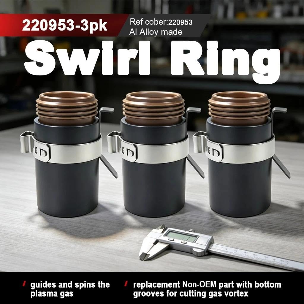 3PK 220953 Retaining Cap ohmic Replacement Fits Powermax 45XP 65 85 105 Plasma Consumables Cutting Torch Duramax