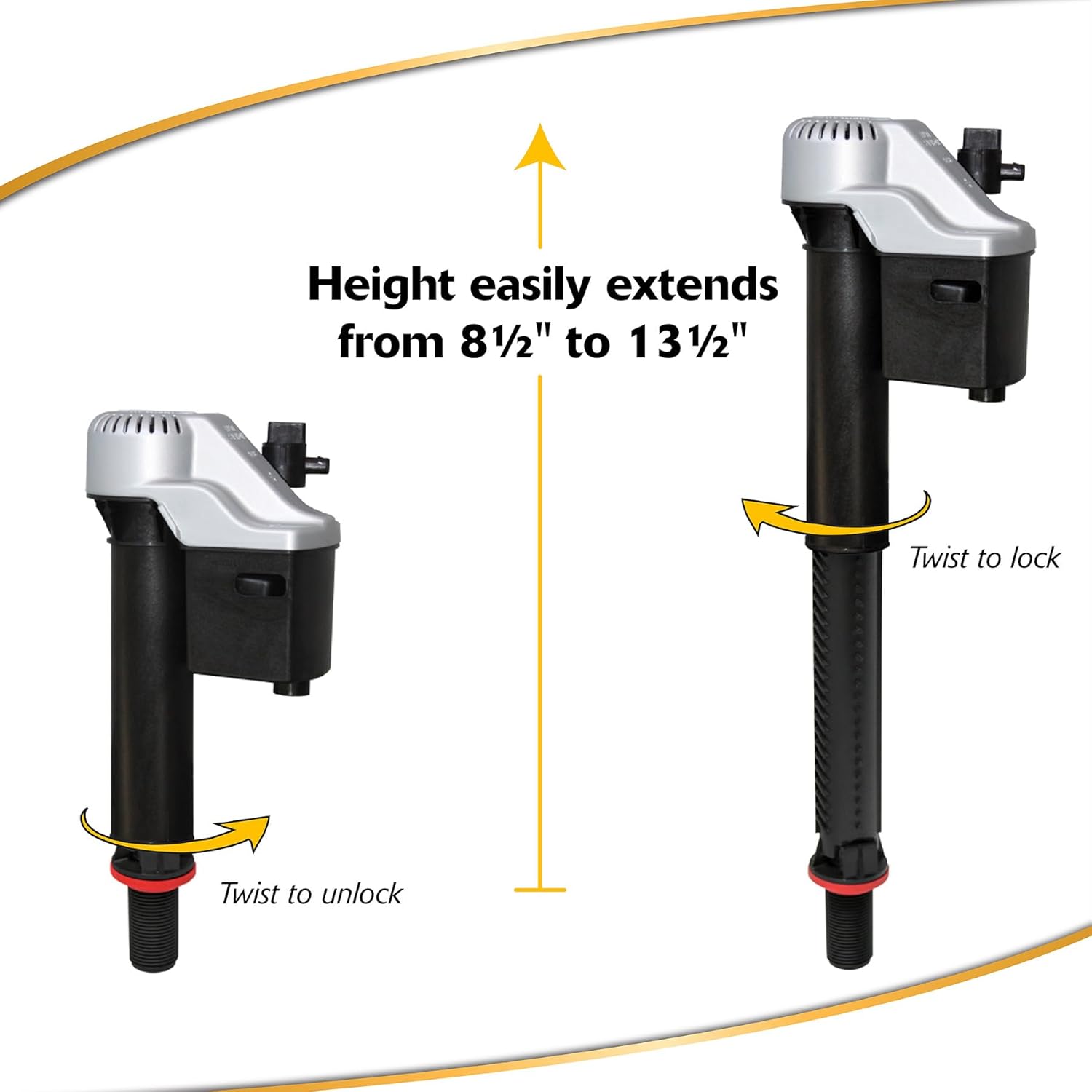 Large 3-Inch Complete Toilet Repair Kit- Fits Most Brands, NOT Kohler