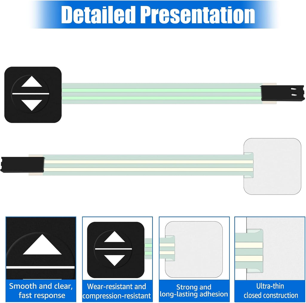 2 Pack WB24X10115 Membrane Switch Keypad Replace for GE Range Vent Hood