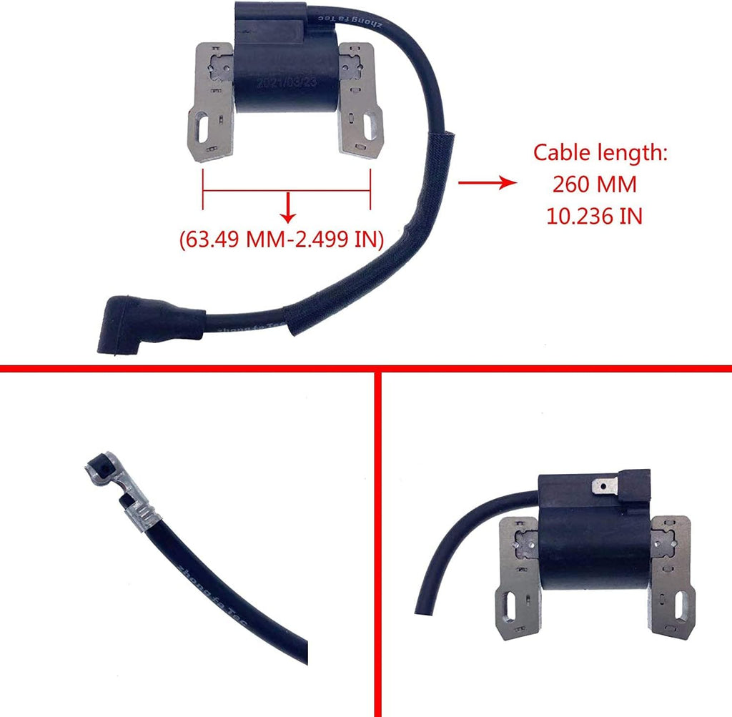 PARTSRUN COIL Ignition Module Replace Briggs&Stratton 691060 799651 845126 492341 843931 592376 4045A7 405777 406777 407677 + BS Rubber boot,ZF-IG-A00052B