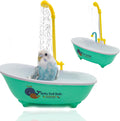 Parrot Automatic Bathtub with Shower, Cute Durable Bird Bath Shower Tub Birds Bath Fountain for Small Medium Parrots