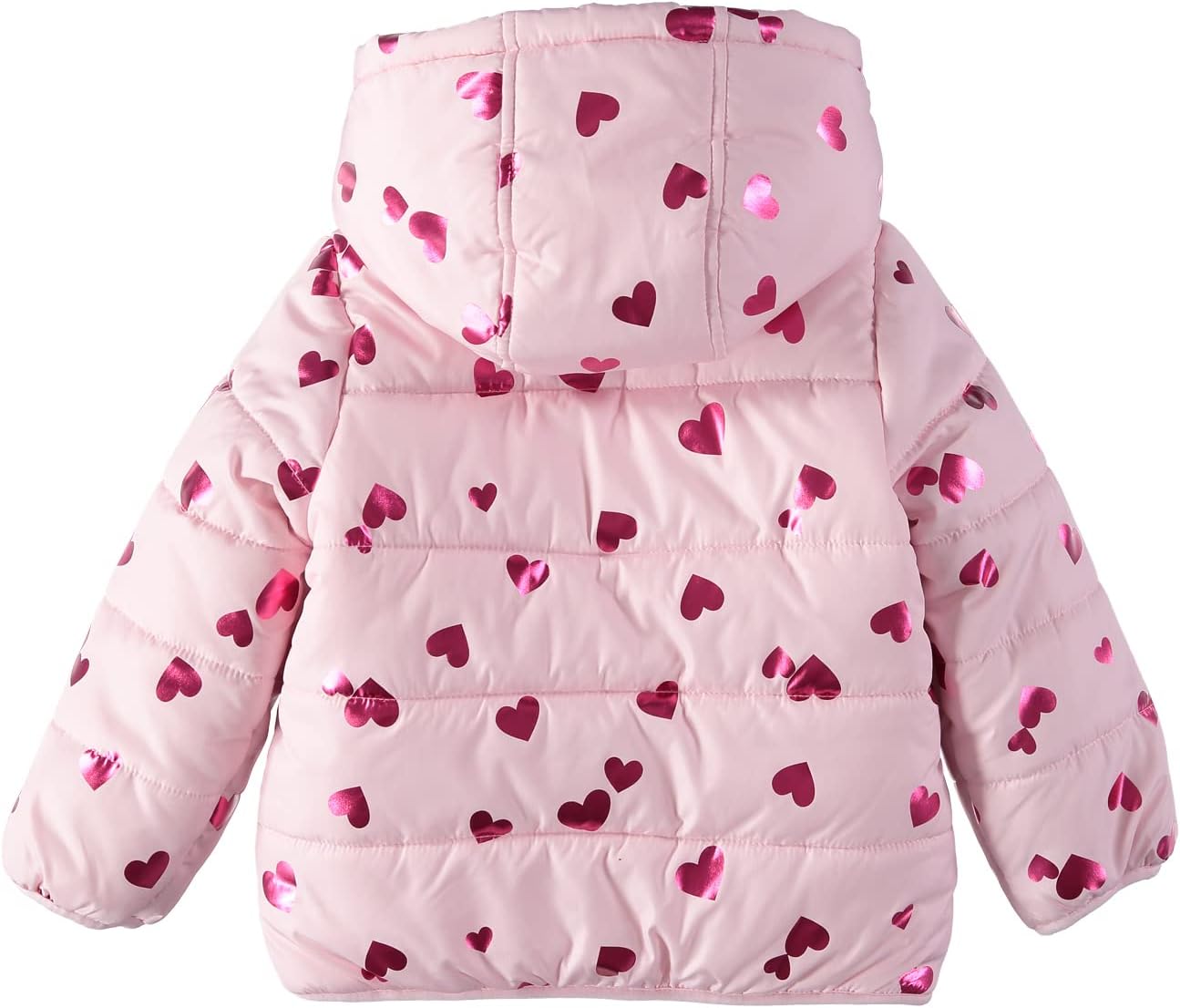 Girls' Fleece Lined Puffer Jacket Coat