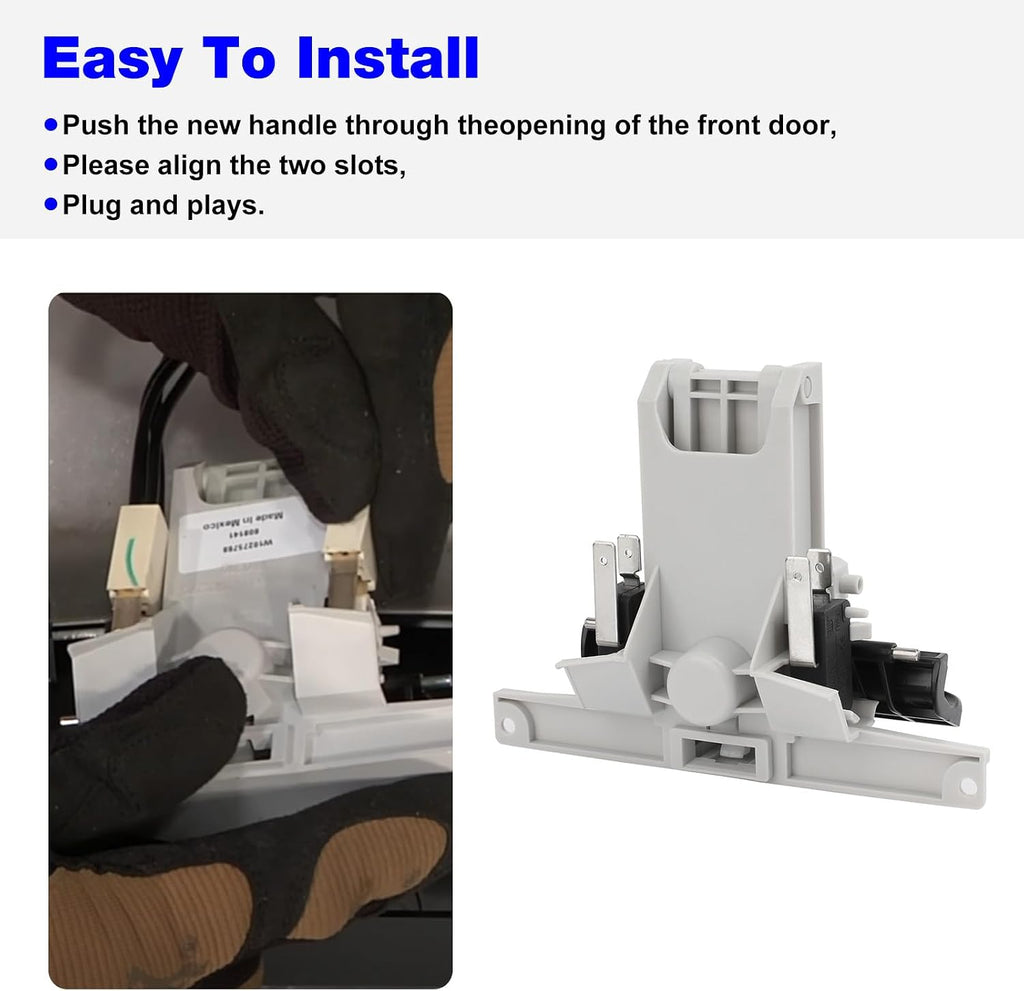 WPW10130695 Dishwasher Door Latch Handle Replacement Whirlpool Amana