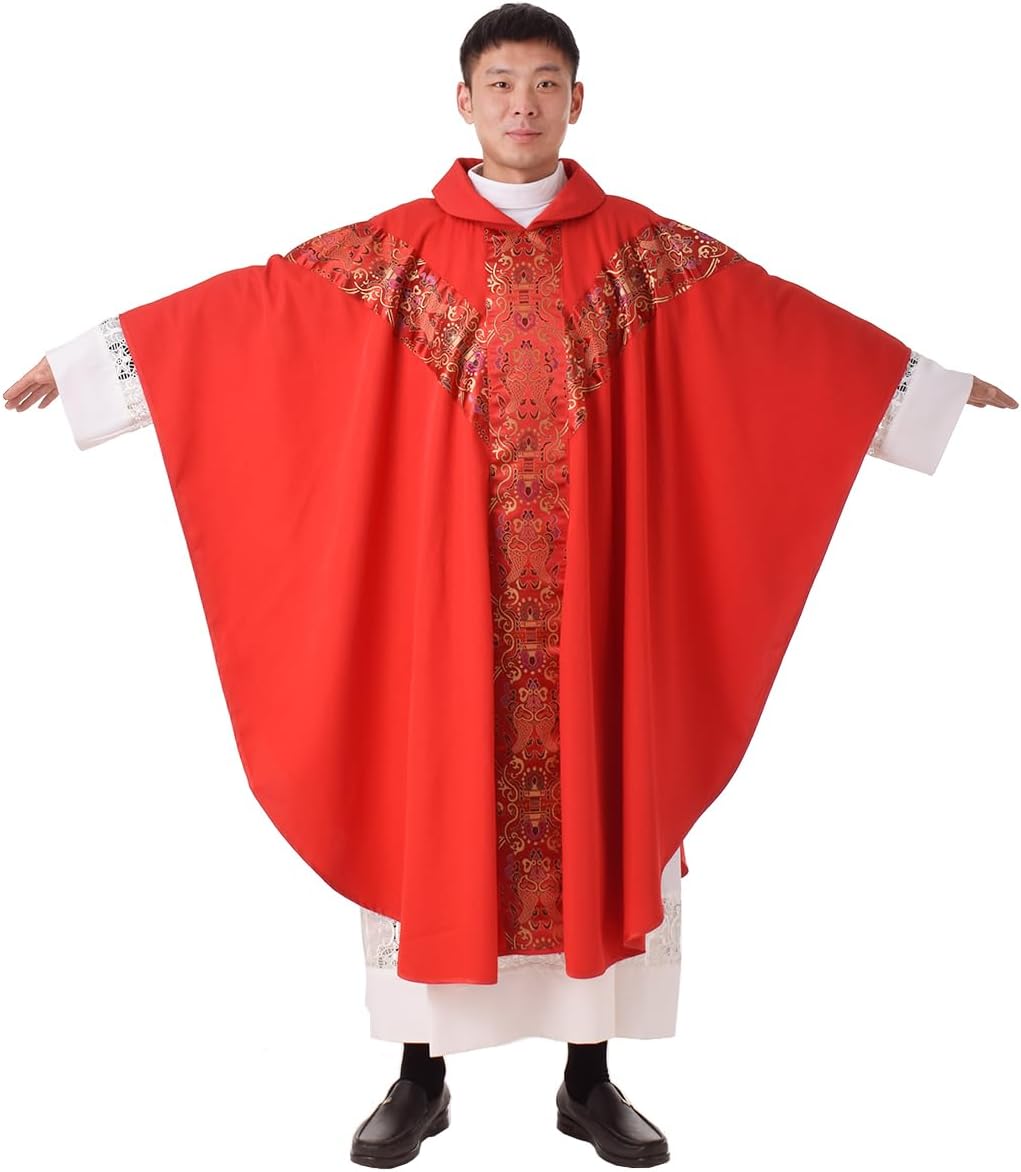 Priest Celebrant Chasuble Catholic Church Father Mass Vestments Robe