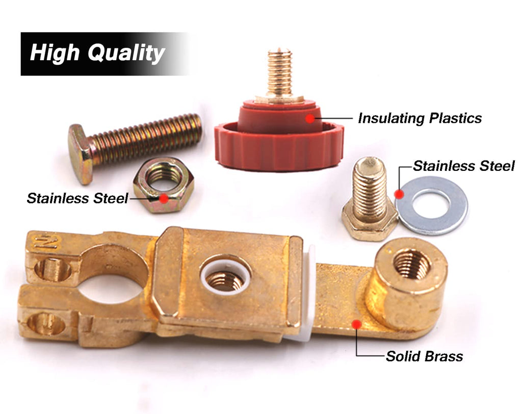 12V/125A Top Post Battery Disconnect Switch, Quick Battery Cut Off Switch