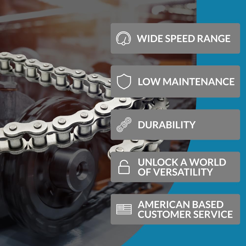 PGN #50 Roller Chain Offset Links - 5/8" Pitch - Half Link (10 Pack)