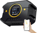 Li 30A PWM Solar Charge Controller 12V 24V, with Backlit Display, USB Port, Negative Ground Battery Intelligent