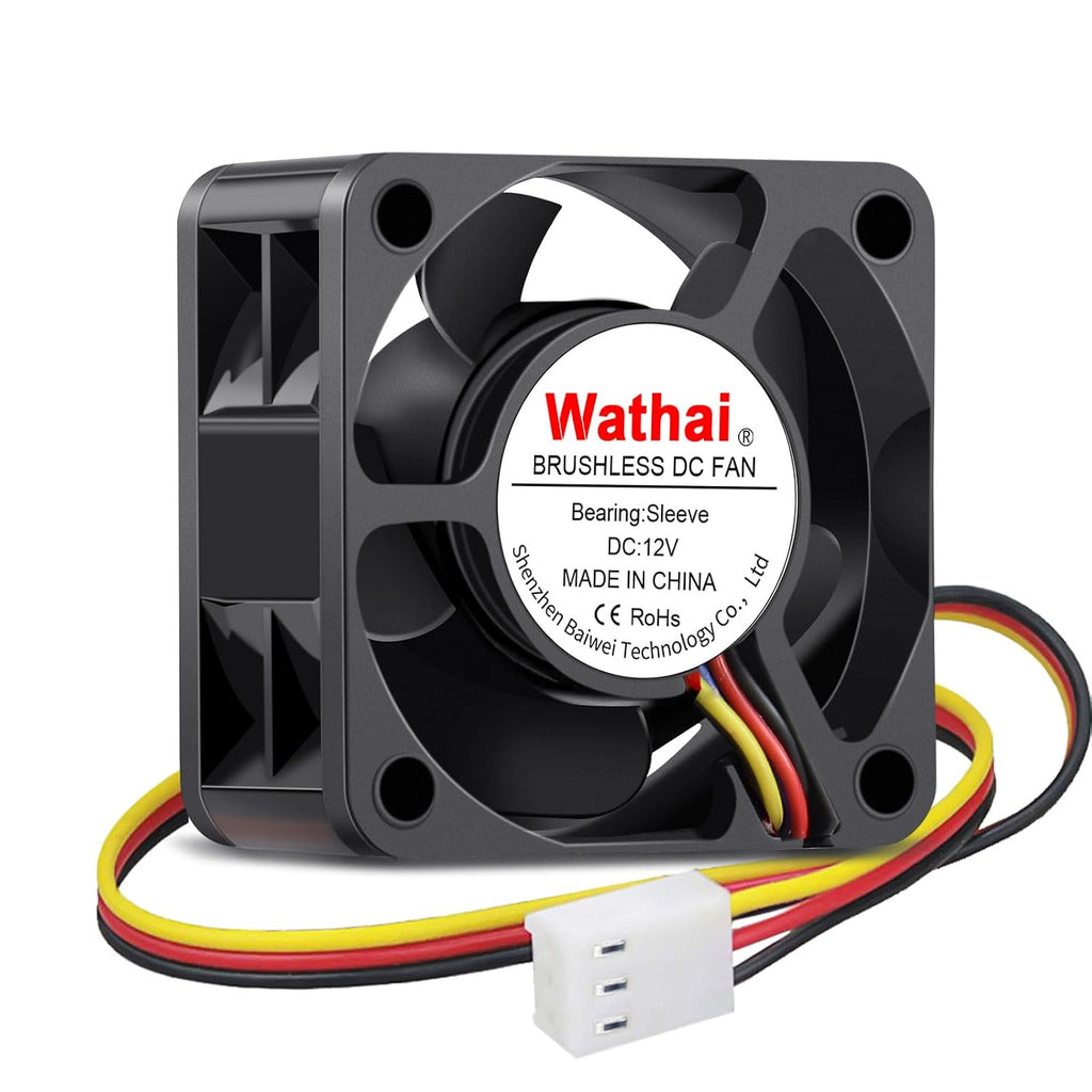 Wathai 40mm x 20mm 3pin Computer Case Fan 12V DC Brushless Cooling Motor