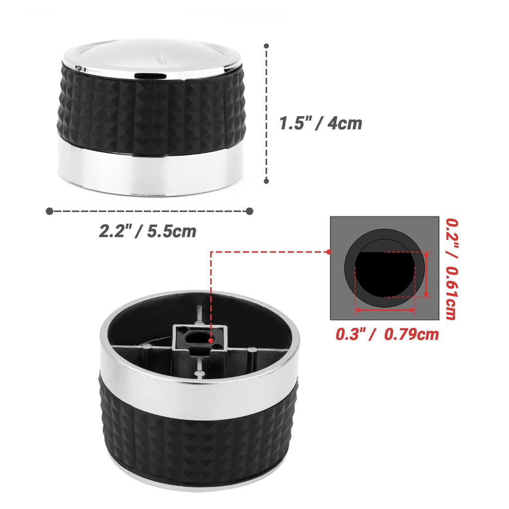 onlyfire Grill Knob, Gas Burner Knobs Replacement with D Shaped Valve Stem