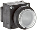Siemens 3SB30 01-0BA71 Pushbutton and Holder, Raised Button, Momentary Operation, Illuminated, Clear