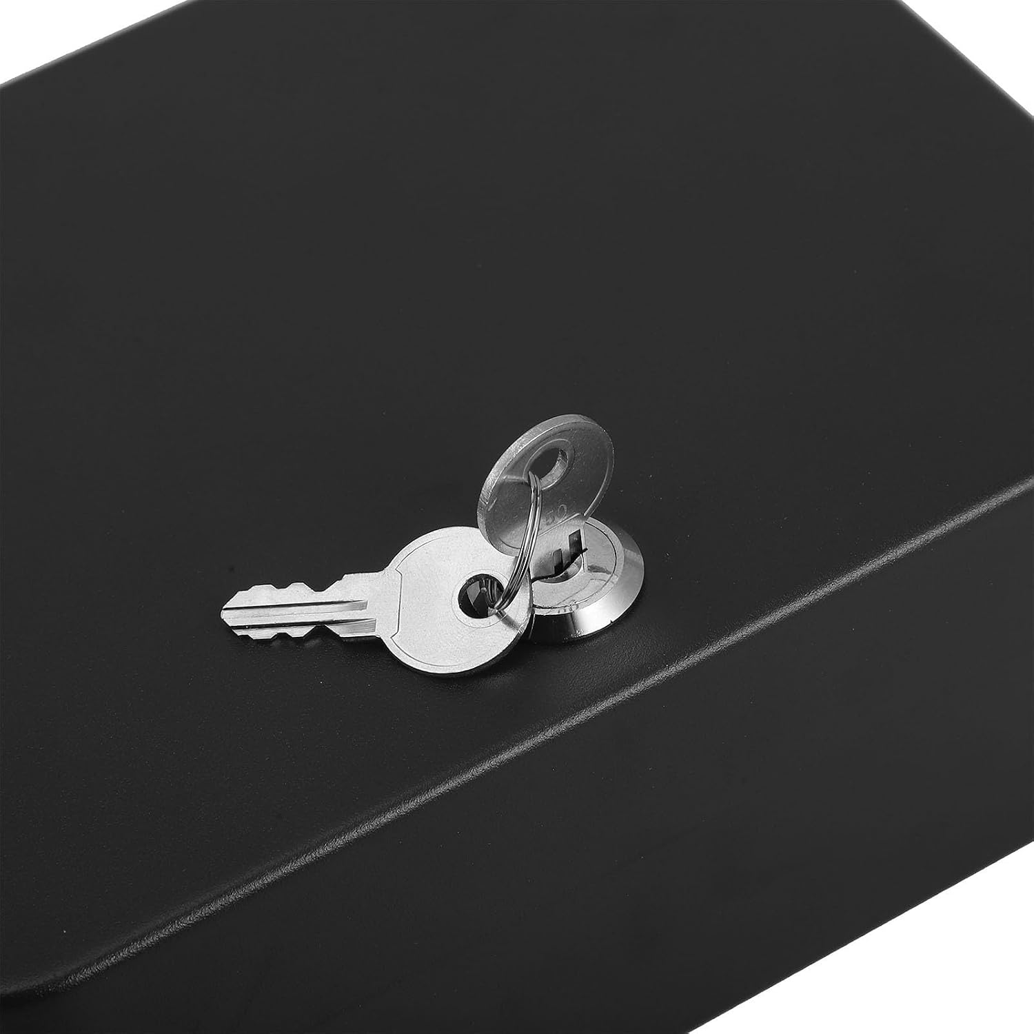 Wall Mounted Key Cabinet with Lock Black 20-Hook Key Storage Organizer for Property Management and Rental for Office
