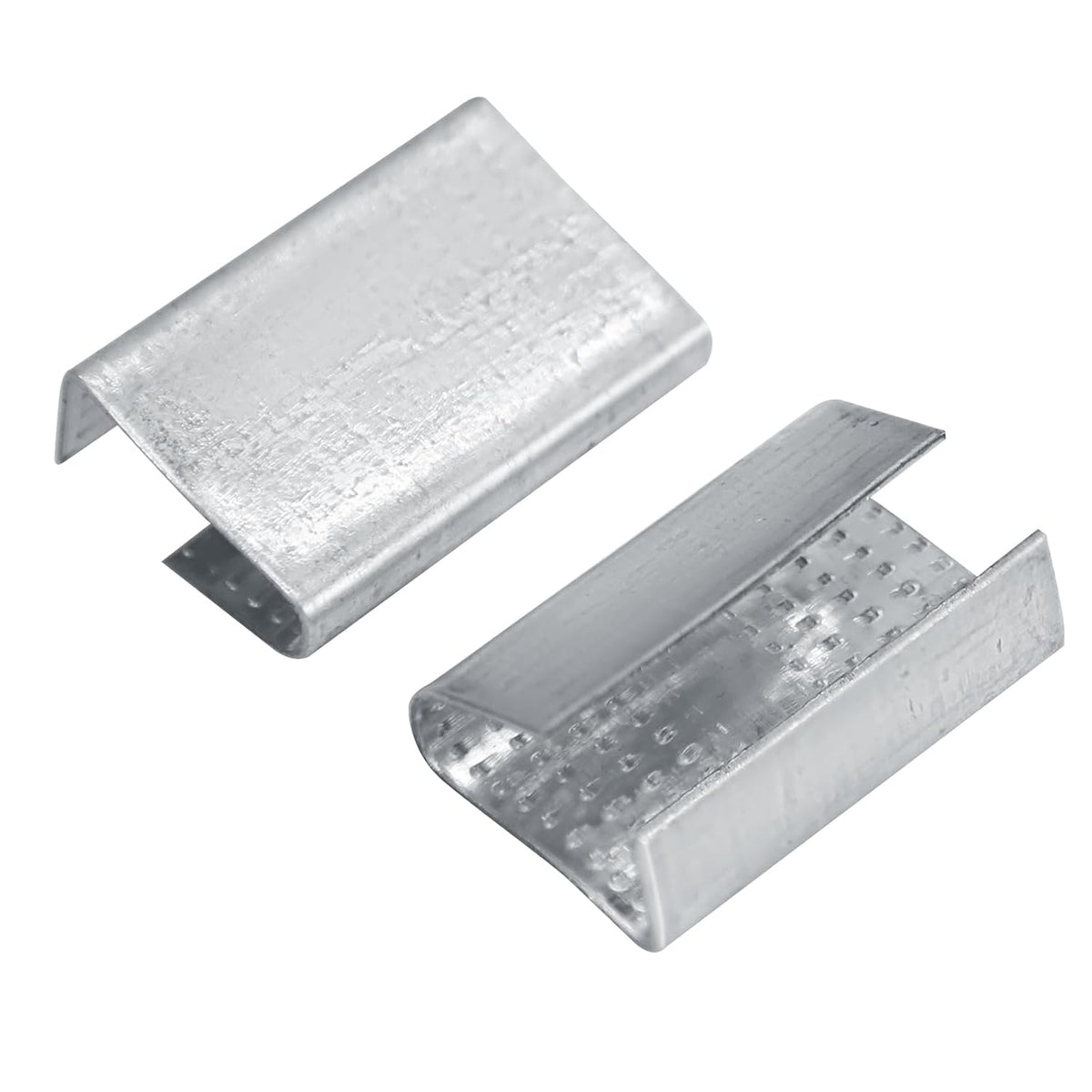 Open Serrated Strapping Seals for 1/2" Polyester Poly Polypropylene Strap Pallet Banding Clips(1000)
