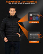 Heated Jackets for Men with Battery Pack, Electric Warm Down Coat