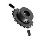 FOCMKEAS 17 Tooth Roller Chain Sprocket, 25 Chain, 10mm Bore