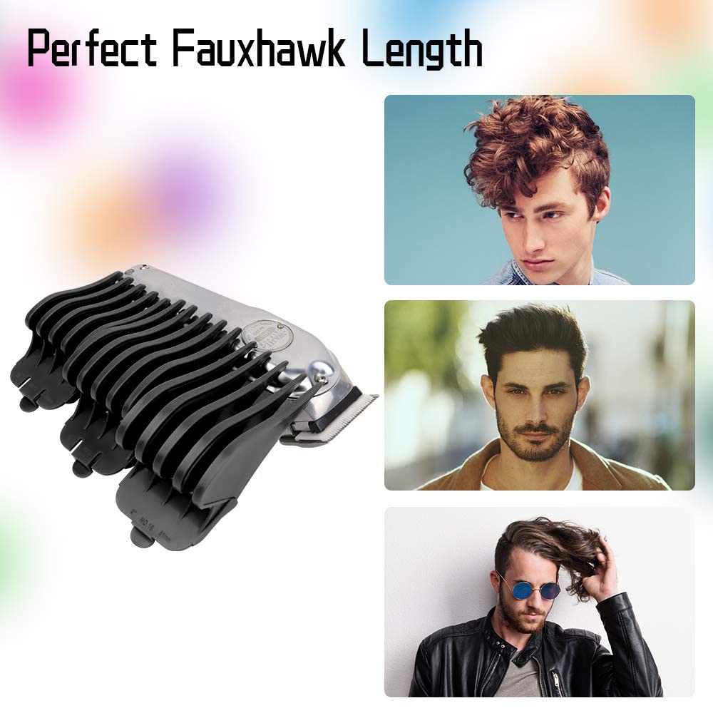Professional Hair Clipper Combs Guides, Hair Clipper Guards 1 & 1/4" 1 & 1/2" 2", Mega NO.16 NO.12 NO.10 fits for