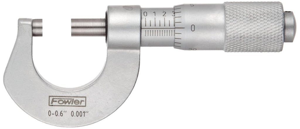 Fowler 52-230-000-0, Pocket Sized Outside Micrometer with 0-0.600" Measuring Range