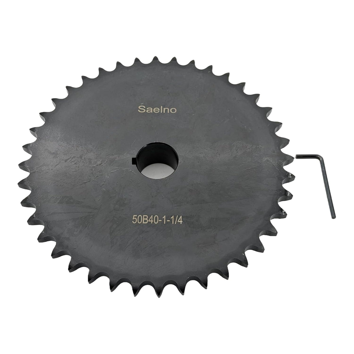 #50 Roller Chain Sprocket Type B 1 1/4 inch Bore 40 Tooth, Hardened Antirust 1045 Steel Drive Sprockets 50B40-1 1/4