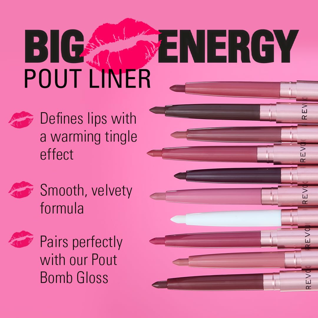 Revolution Pout Bomb Plumping Lip Liner, Warm Brown