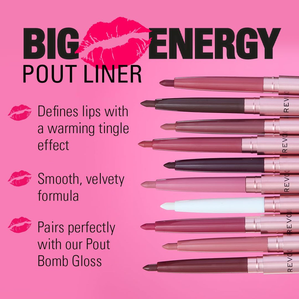 Revolution Pout Bomb Plumping Lip Liner, Espresso Cool Nude & Brown