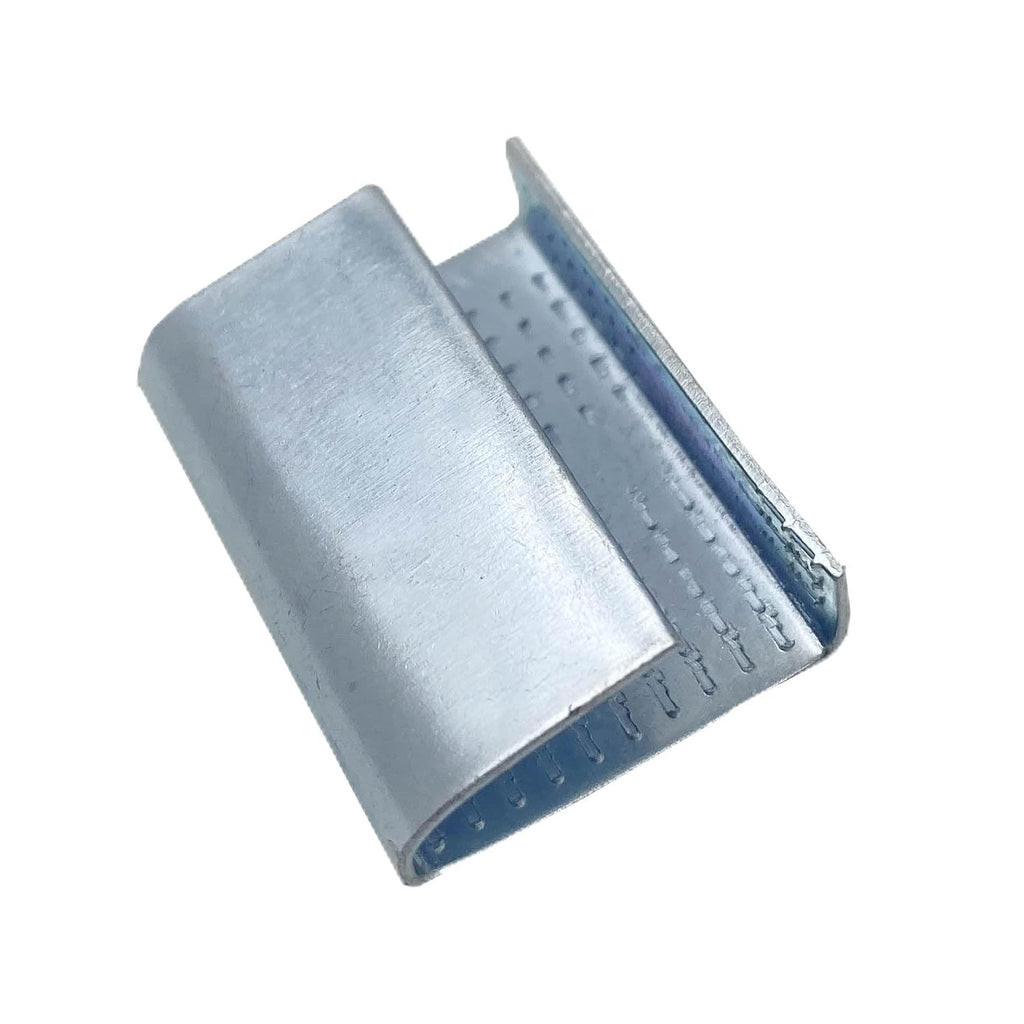 Packaging Strapping Open Serrated Seals for 3/4" Strap Width Polyester (PET) Strapping, Banding Strapping Clips